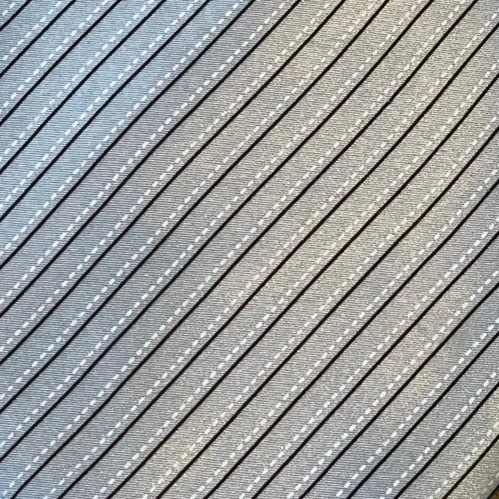 Brioni Necktie Mens Light Blue Silver Striped Silk Italy Wedding Luxury Formal